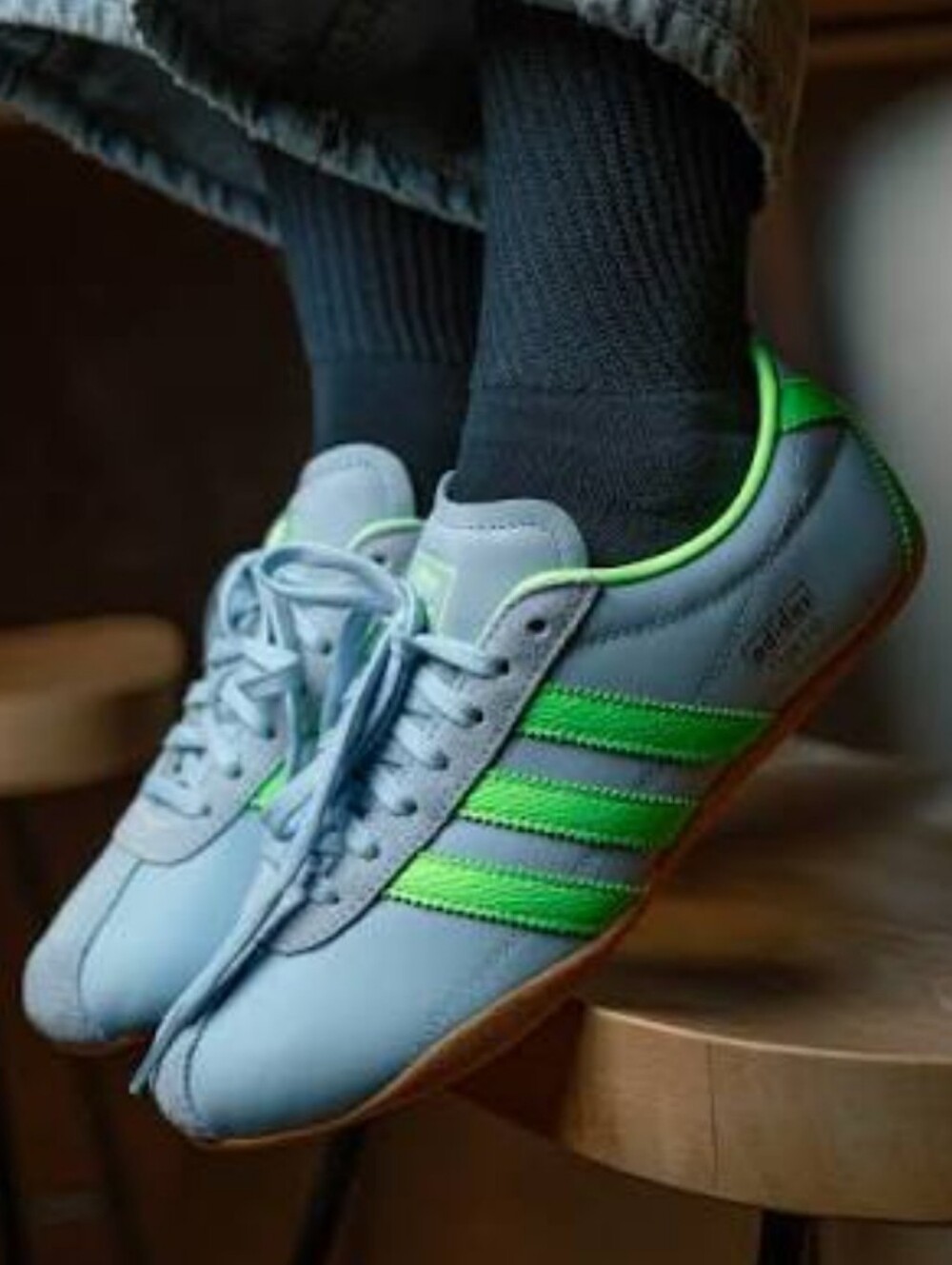 adidas Women's Tokyo Clear Sky Solar Green Gum Shoes Size 8.5 New